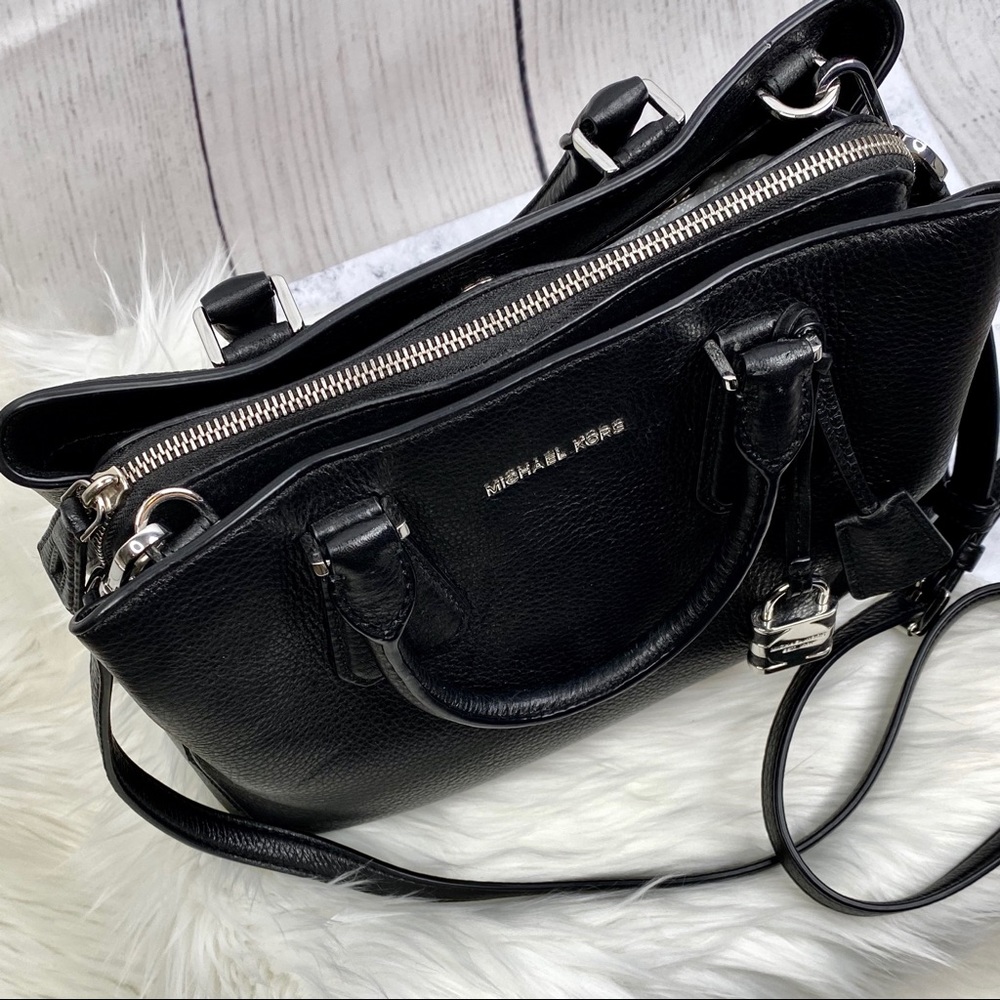 M I C H A E L K O R S: Textured Lock & Key Handbag - image 4